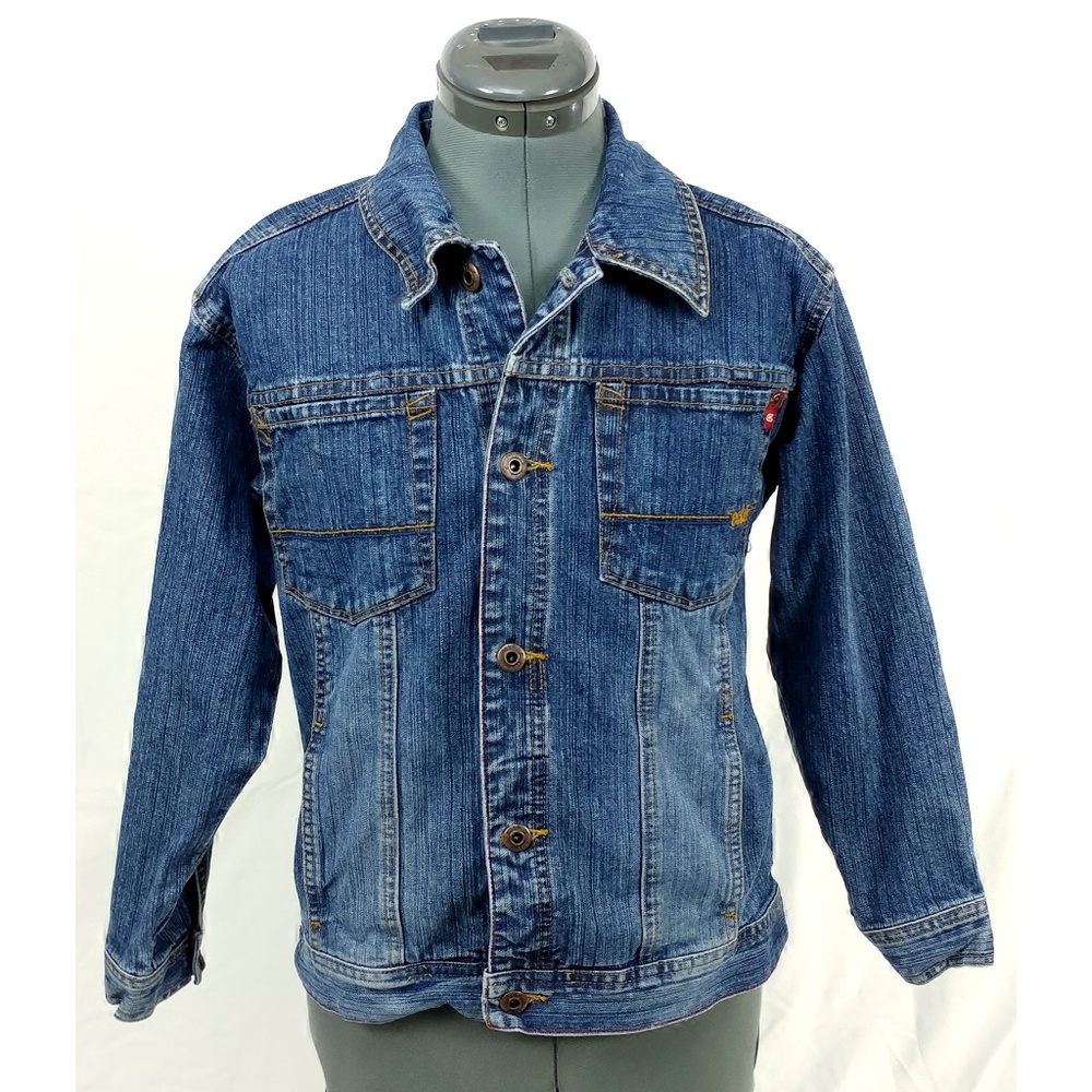 Ecko Women's Juniors Denim Blue Jean Jacket Size M